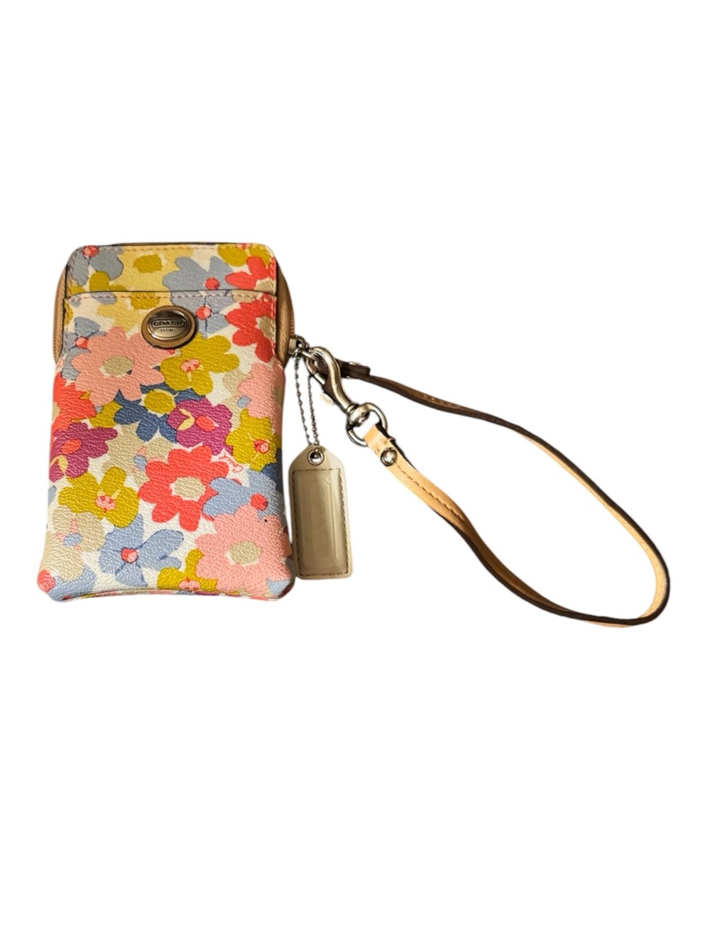 Coach Peyton Floral wristlet